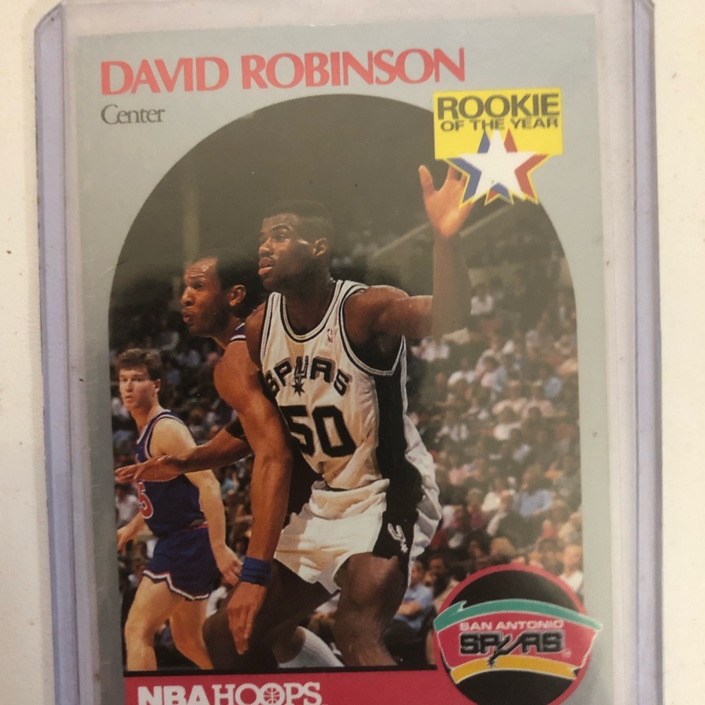 DAVID ROBINSON NBA HOOPS ROOKIE AND ALLSTAR ROOKIE IN MINT CONDITION. - Picture 3 of 4